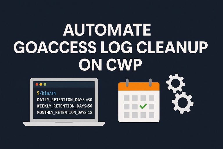 Automate GoAccess Log Cleanup on CWP (POSIX-Compliant Script)