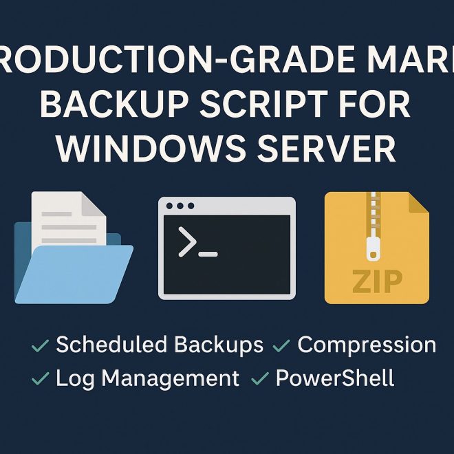 Production-Grade MariaDB Backup Script for Windows Server (PowerShell)
