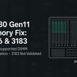 Fixing HPE DL380 Gen11 Memory Errors 3046 and 3183