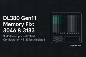 Fixing HPE DL380 Gen11 Memory Errors 3046 and 3183