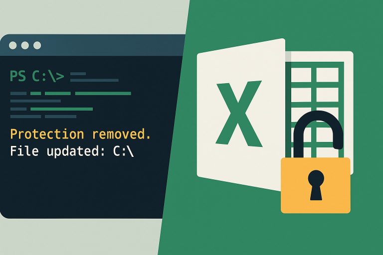 How to Remove Forgotten Excel Sheet Protection Using PowerShell (Step-by-Step Guide)