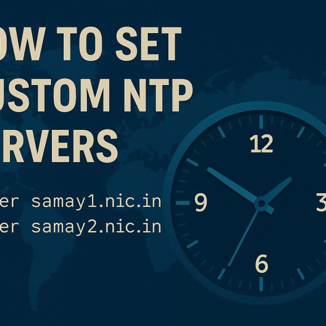 How to Set Custom NTP Servers on Rocky Linux (EL) and Debian Systems Using Indian NTP Servers