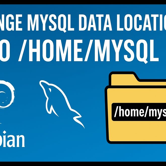 Move MariaDB Data Directory to /home/mysql on Debian (Automated with Shell Script)