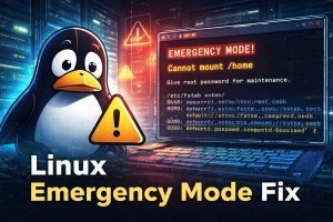 Linux Boot Drops to Emergency Mode Because of /etc/fstab
