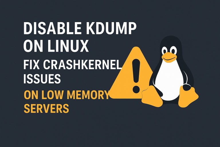 How to handle kdump on low-memory Linux systems
